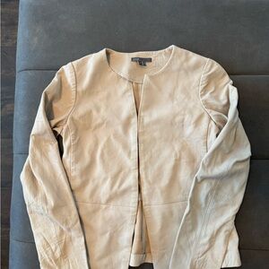 Vince Off-White Leather Jacket